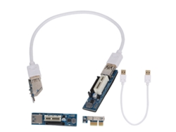 Cable De Extensión Pci-e 1x Tarjeta Elevadora Extensor Pci 30 Cm Blanco