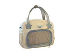 Bolso bandolera Itabag Harajuku para mujer, transparente, estilo japonés, con insignia, blanco.
