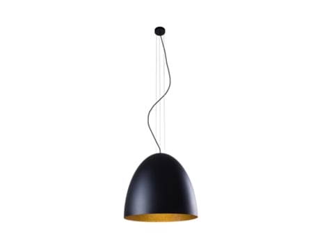 Lámpara NOWODVORSKI Egg Black L (Negro - Compuesto)