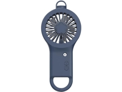 Mini Ventilador Portátil Recargable Por Usb Con Luz Nocturna Azul Para Uso En La Oficina Y Al Aire Libre.