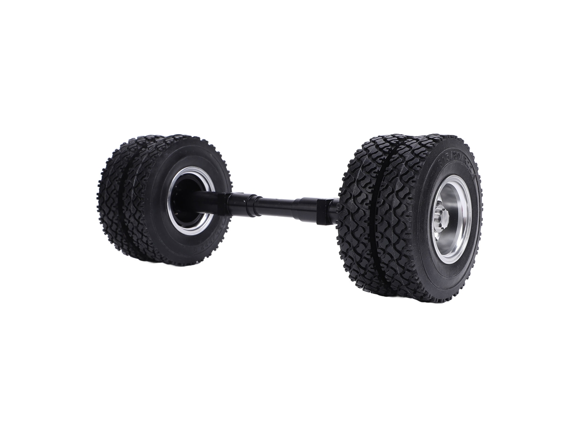Neumático De Eje Trasero Rc Con Buje De Rueda De 10 Orificios, 85 Mm De Diámetro, Para Tractor-remolque A Escala 1/14, No Motorizado.