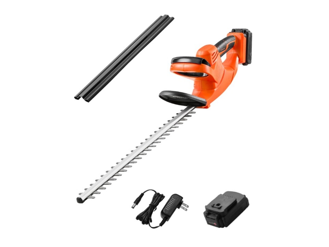 Tijeras de podar eléctricas inalámbricas Tekmaquinas de 20 V con doble hoja de 51 cm para jardín