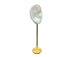 Porta Pendientes, Modelo De Oreja Humana Para Pendientes Con Base Redonda, Almacenamiento De Joyería, Blanco