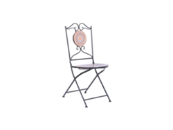 Silla Forja Ceramica Mosaico Multicolor 42x50x90cm