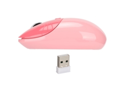Rato Sem Fio Cute Cartoon Pata De Gato 2.4g Modo Dual Dpi Três Níveis Silencioso Rosa Para Computador Tablet