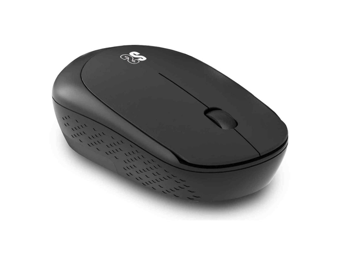 Ratón inalámbrico silencioso Subblim Business Plus de 1200 ppp, color negro