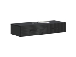 Maison Exclusive - Mesa Lateral Montada En La Pared Negro 87,5 X 34,5 X 17 Cm