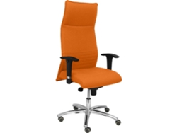 Silla de Escritorio Ejecutiva PYC Albacete Naranja con ruedas antiarañazos (Brazos Ajustables - Tejido)