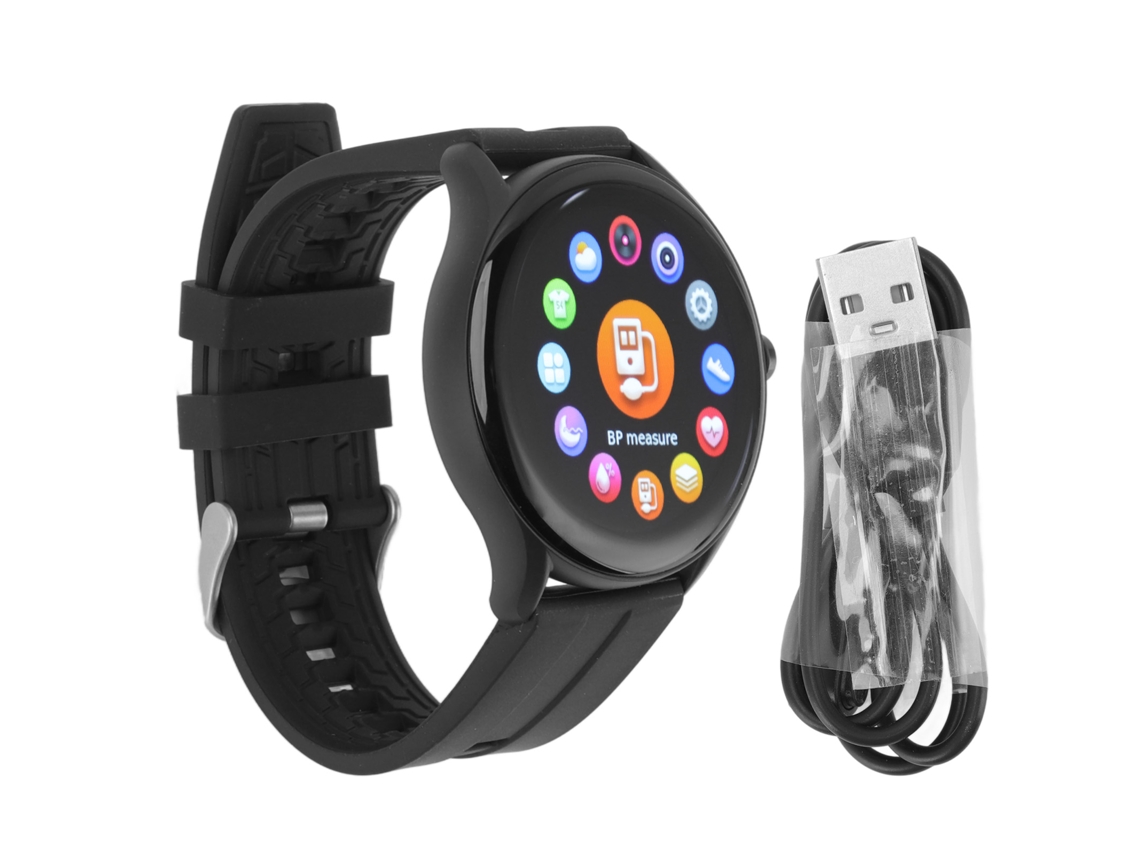 Reloj Inteligente Gps Ips De 1.32 Pulgadas, Bluetooth, Resistente Al Agua Ip68 Para Teléfonos Ios, Color Negro