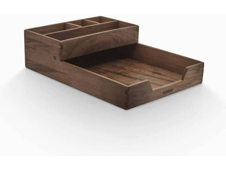 Caja de Papel A4 y Organizador de Escritorio WOODSAKA Reka (32x23x9 cm)