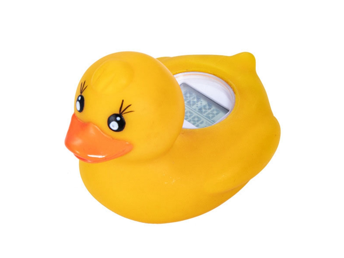 Termómetro Eléctrico Flotante Amarillo Seguro Con Forma De Pato Para El Baño De Bebés Y Niños.