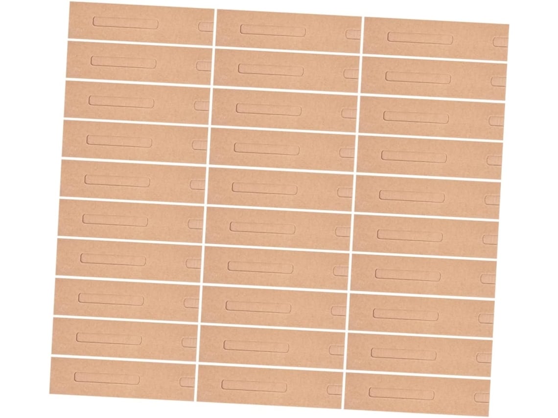 Nuobesty Juego De 50 Piezas De Pequeñas Bolsas De Papel Kraft, Estuches Para Bolígrafos Y Lápices Para Almacenamiento.