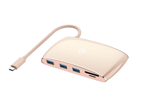 Adaptador AIGO H9S 9In1 Tipo-C a 3Usb3.0 HDMI Sd/Tf Pd VGA 1000Mbps para Huawei Mate40/P50 S20