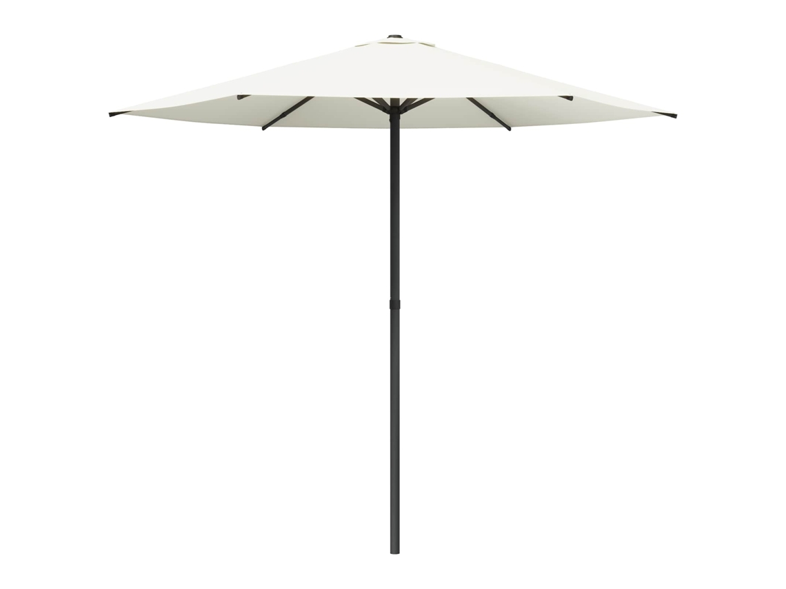Vidaxl Sombrilla De Jardín 230 X 230 Cm Poliéster Rectangular Crema