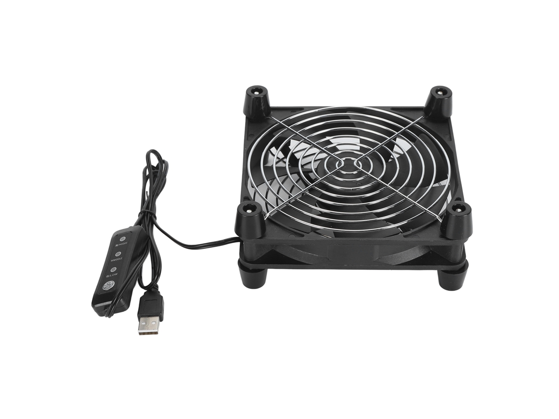 Ventilador De Refrigeración Para Computadora De 140 Mm, 3 Velocidades, Alimentado Por Usb De 5v, 2800 Rpm, Silencioso Y Portátil