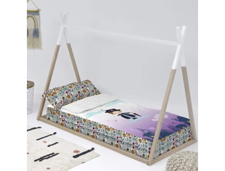 Saco Nórdico sin Relleno HAPPYFRIDAY Nanny (105 x 200 cm - Algodón y Poliéster - Multicolor)