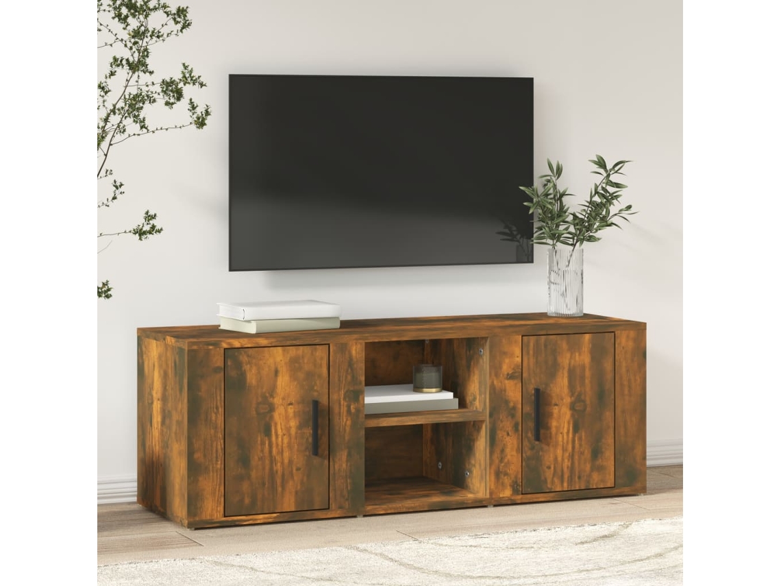Mueble De Tv VIDAXL Marrón Madera contrachapada (100x31.5x35 )