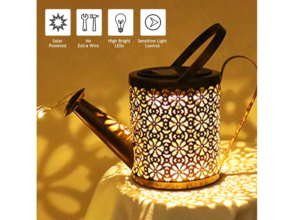 Bj-lâmpada De Jarro De Rega Solar 36led 600mm Com Controle De Luz Sensível 600mah Para Jardim Pátio Decoração Natal Festa