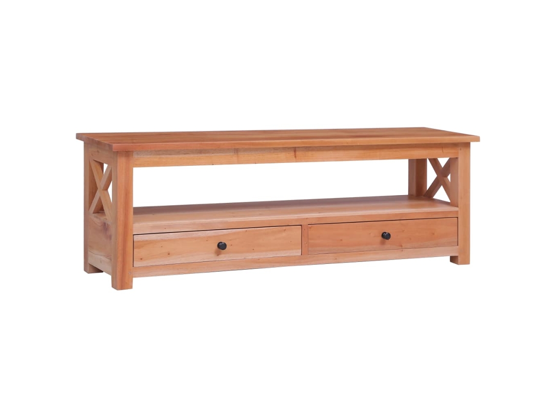 Mueble de Armario Tv 115X30X40 Cm Madera de Caoba Maciza