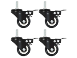 vidaXL Ruedas giratorias con frenos 4 unidades 50 mm