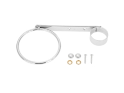 Suporte Para Secador De Cabelo Em Aço Inoxidável Galvanizado Ajustável Com Suporte Para Pente Mãos Livres