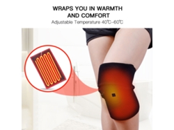2026-rodillera Eléctrica Calentadora Ajustable Para Alivio Del Dolor De Rodilla, Artritis Y Climas Fríos Lavable