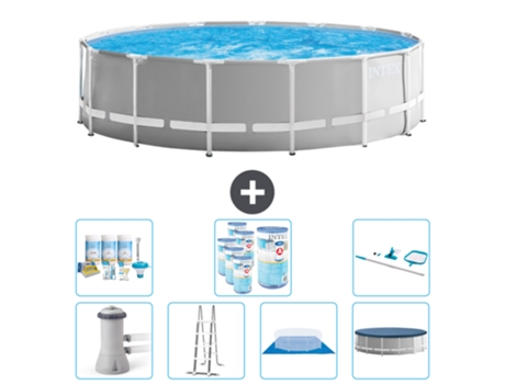 Piscina Tubular INTEX 26726GN-CB46 (16805 L - 457x122cm)