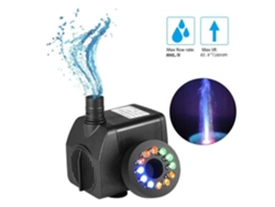 Bomba De Agua Sumergible Con 12 Luces Led, 800 L/h, 220 V, 15 W, Para Acuario, Pecera Y Estanque.,chrui