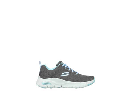 Zapatillas SKECHERS Mujer (Textil - 37 - Gris)