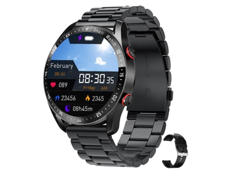 Smart Watch Bluetooth Llamada 1.3 Pulgadas Hombres / Mujeres Monitoreo De Salud - Negro CHRONUS