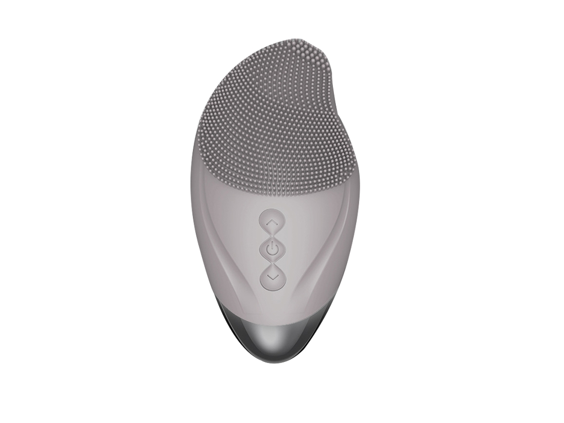 Cepillo facial vibratorio impermeable para limpieza profunda, exfoliación suave y masaje con carga inductiva.
