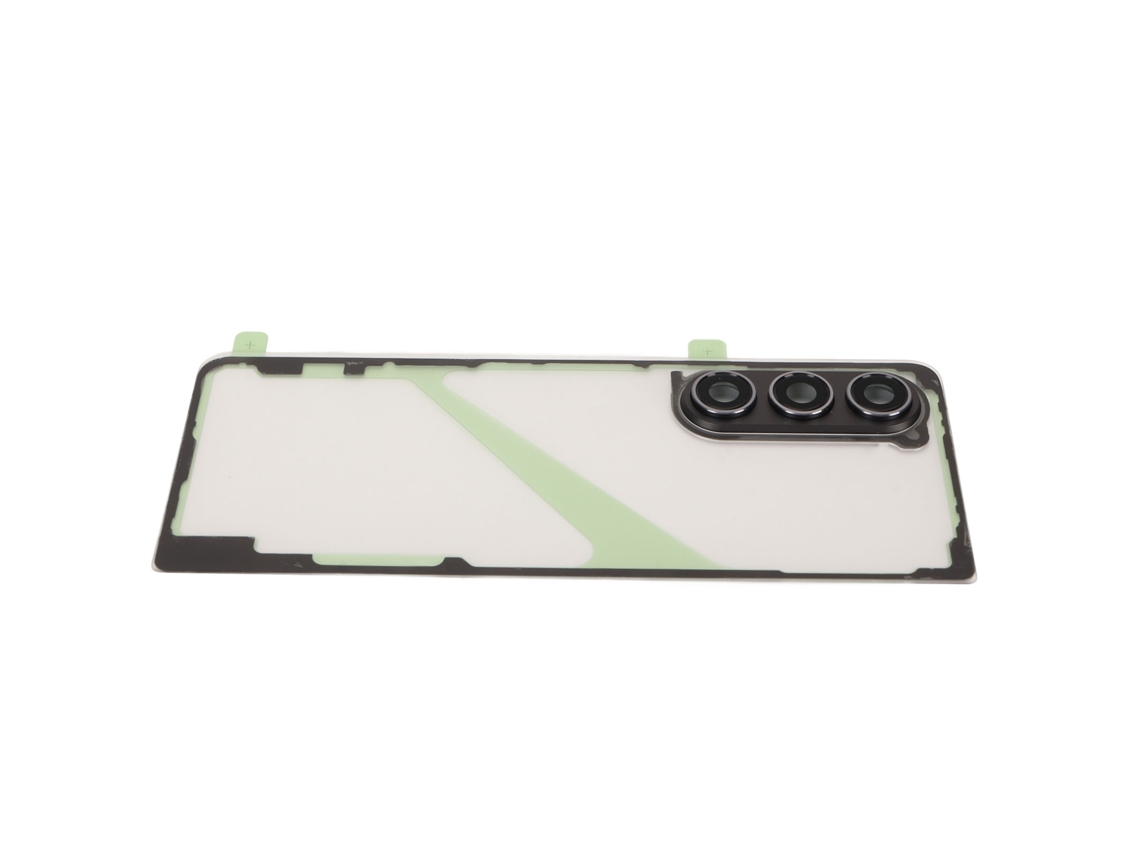 Tampa Traseira De Vidro Transparente Para Galaxy Z Fold 5 5g F946 Com Lente Câmera E Ferramentas De Reparo Preto