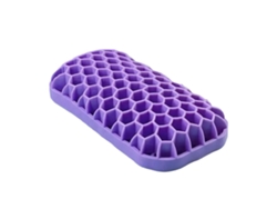Reposamuñecas para ratón, alfombrilla refrigerante para ratón, reposamuñecas de escritorio con base antideslizante de panal, color púrpura Chennnls