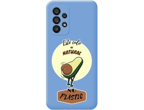 Carcasa para Samsung Galaxy A53 5G TUMUNDOSMARTPHONE Silicona Líquida Dibujos Azul