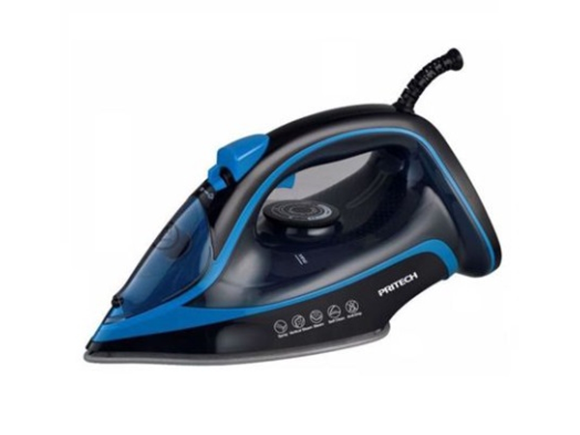 Plancha de vapor 2200w Pritech Kb 102 Azul Negro