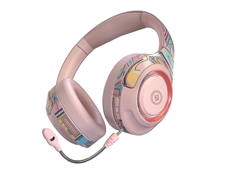 Auriculares Bluetooth cables rosa