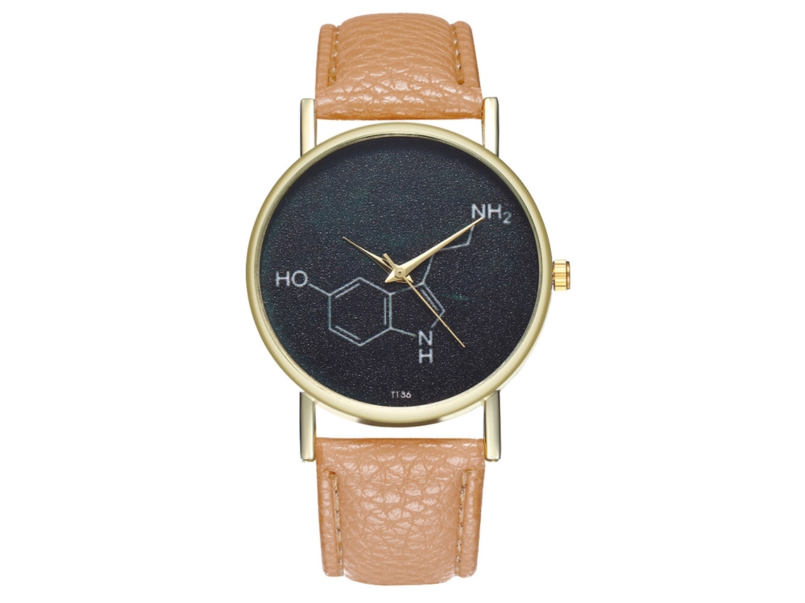 Elegante Reloj De Pulsera De Cuarzo Para Hombre Y Mujer (amarillo)