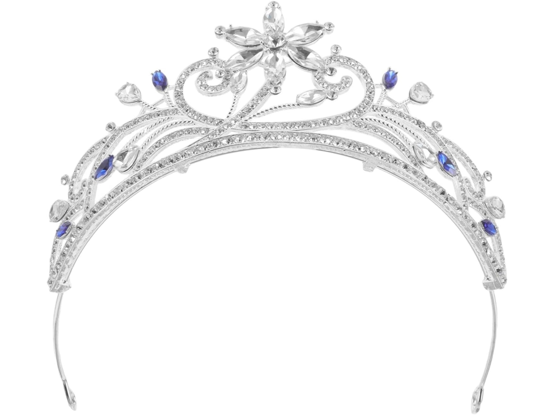 Tiara De Natal Leve Com Strass Brilhantes Em Liga Metálica E Cristais.