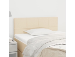 Cabecero De Tela Color Crema 80x5x78/88 Cm