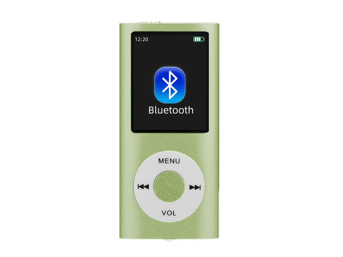 MP3 YIZHOOD (8G)Portátil con pantalla LCD de 1,8 Soporte de radio FM Tarjeta TF verde
