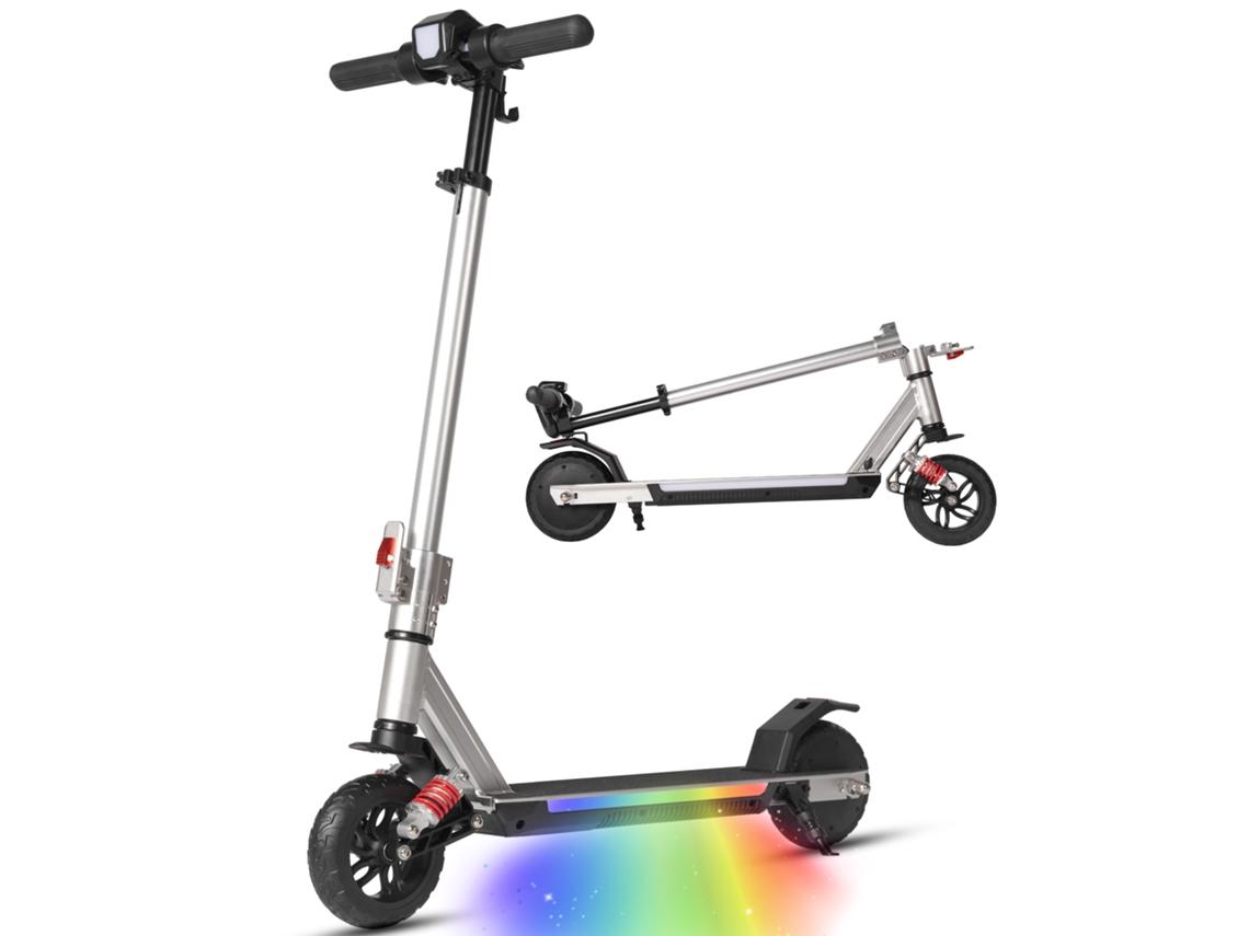 Patinete Eléctrico Infantil, 14 Km/h, Plegable, Autonomía De 15 Km, Led, 10 Años