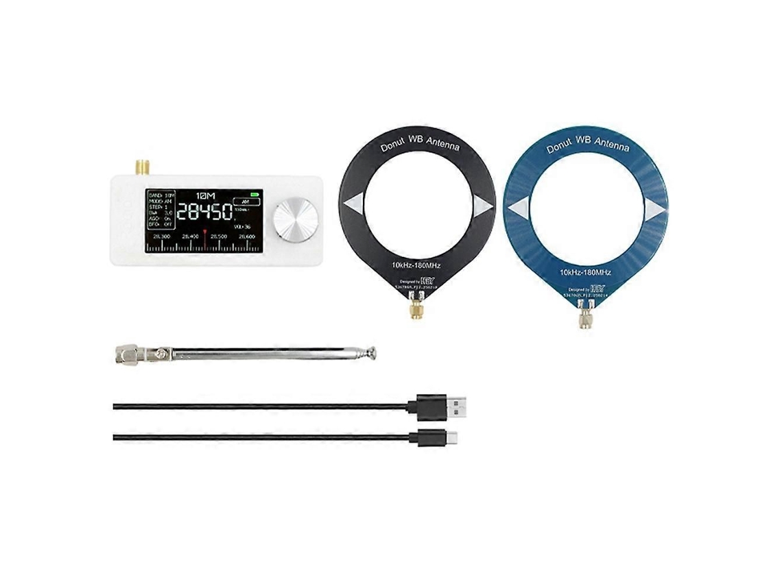 Radio de bolsillo GOKOCO Si4732, de 10 kHz a 180 MHz, LSB, USB, AM/FM, mini con interfaz SMA, receptor multibanda.