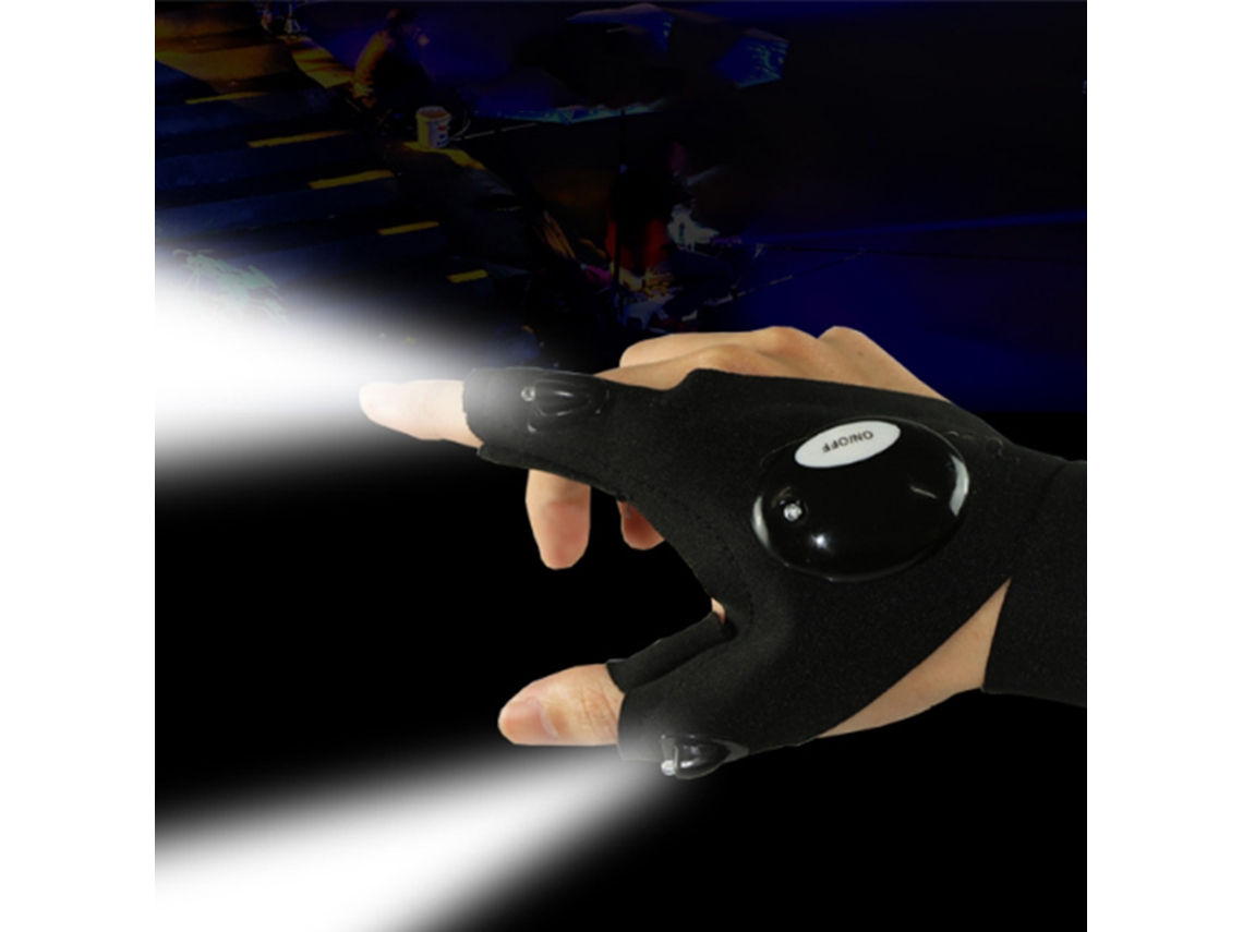 Danu26-guante De Pesca Nocturna Con Luz Led Media Manga Izquierda/derecha Para Caza Y Reparaciones En Hogar