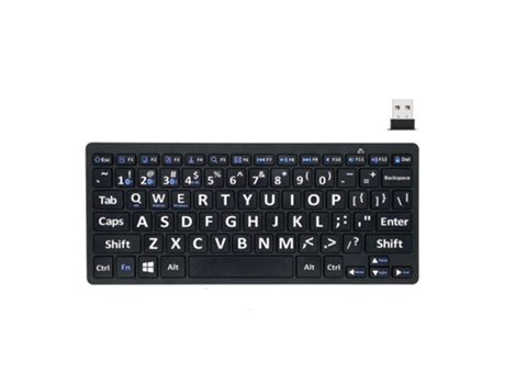 Teclado CROSSMANXI-STORE Modo Bluetooth 2.4G Inalámbrico Negro (Inglés)