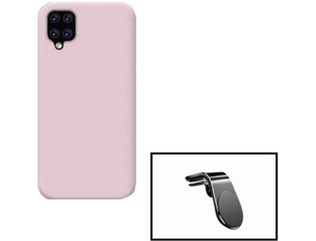 Kit Carcasa + Soporte Samsung Galaxy M12 PHONECARE Silicona Liquida