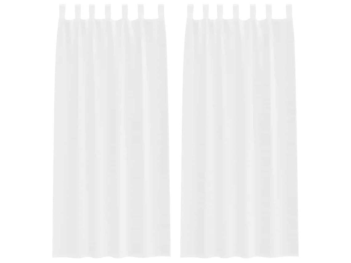 Maison Exclusive - Cortina De Voilé Con Cortinas 2 Pcs 225 X 140 Cm Poliéster