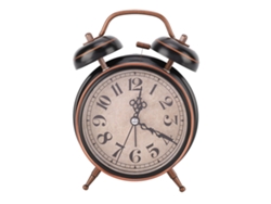 Reloj Despertador De Mesa Retro Con Luz Nocturna Y Doble Campana Para Uso Doméstico De 10 Cm (4 Pulgadas)