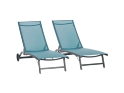 Conjunto 2 Paneles Aluminio, 150kg, 195x66x34cm, Azul
