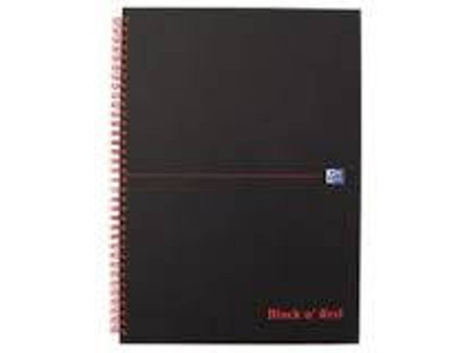 Cuarderno OXFORD (Negro - A5 - Cuadriculado - 21x15x2cm)
