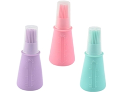 Juego De 3 Botellas De Aceite De Silicona Para Barbacoa Y Repostería - Accesorios De Cocina Prácticos